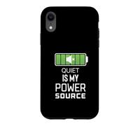 Quiet Is My Power Source Remote Workers, Book Lovers Case for iPhone XR