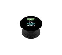Quiet Is My Power Source Remote Workers, Book Lovers PopSockets Adhesive PopGrip