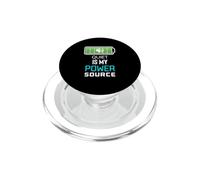 Quiet Is My Power Source Remote Workers, Book Lovers PopSockets PopGrip for MagSafe