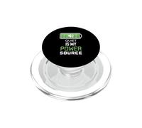 Quiet Is My Power Source Remote Workers, Book Lovers PopSockets PopGrip for MagSafe