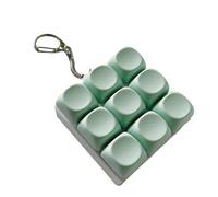 Quiet & Loud Keyboard Fidget Toys for Stress Relief, Keyboards Silent Keyboard Clicker Fidget Toy for Office Libirary, Cute Pop Fidget Keychain Accessory for Bags Keys（Mint Green）