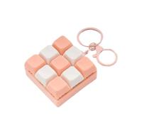 Quiet & Loud Keyboard Fidget Toys for Stress Relief, Keyboards Silent Keyboard Clicker Fidget Toy for Office Libirary, Cute Pop Fidget Keychain Accessory for Bags Keys（D）