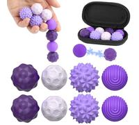 Quiet Magnetic Balls Sensory Fidget Toys 8 pcs Silicone Coating Magnets Stress Ball for ADHD Autism Adults Teens Office Fidgets Women Men Girls Boys Focus Gadgets 4 Different Satisfying Textures