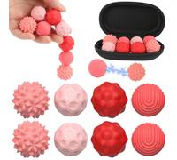 Quiet Magnetic Balls Sensory Fidget Toys 8 pcs Silicone Coating Magnets Stress Ball for ADHD Autism Adults Teens Office Fidgets Women Men Girls Boys Focus Gadgets 4 Different Satisfying Textures