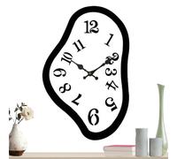 Quiet Melted Watch - Melting Wall Clock | Modern Bathroom Quiet Watch | Decorative Melting Hanging Clock For Party Farmhouse Family Friends Hotel Dining Room Living Room