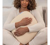 Quiet Mind Weighted Pillow for Adults 12 Lbs - Get Better Sleep - Sustainably Made and Chemical Free - Machine Washable (Large, Cashew)