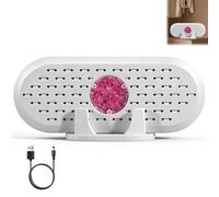 Quiet Mini Rechargeable Dehumidifier, Reusable Moisture Absorber for Wardrobe, Bathroom, Bedroom, Car and Cupboards, Portable Unit Helping Reduce Damp, Odours and Condensation in Compact Spaces