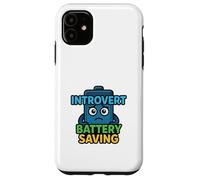 Quiet Mode Introvert Energy Saving Humor Case for iPhone 11