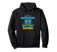 Quiet Mode Introvert Energy Saving Humor Pullover Hoodie