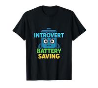 Quiet Mode Introvert Energy Saving Humor T-Shirt