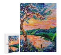 Quiet Moments, Silent Waters, 500 PCS Decorative Jigsaw for Grown-Ups, Mindful Gift for Adults, with A Decorative Finished Picture