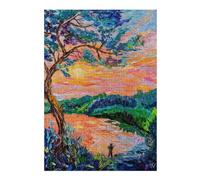 Quiet Moments, Silent Waters Colourful Jigsaw Puzzle for Adults, 300 PCS