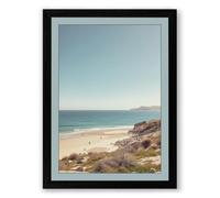 Quiet Morning Coastal Framed Wall Art Print A1 (84.1×59.4cm) Black, Wall Decor for Living Room, Bedroom, Office & Home, Ready to Hang, Art Gift