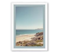 Quiet Morning Coastal Framed Wall Art Print A3 (42×29.7cm) White, Wall Decor for Living Room, Bedroom, Office & Home, Ready to Hang, Art Gift