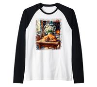 Quiet Morning in The Kitchen Raglan Baseball Tee