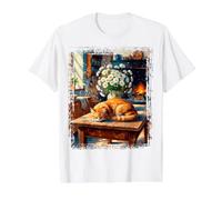 Quiet Morning in the Kitchen Value Graphic T-Shirt, Men, White, XL