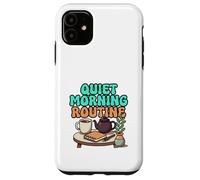 Quiet Morning Routine Cozy Tea and Journal Design Case for iPhone 11