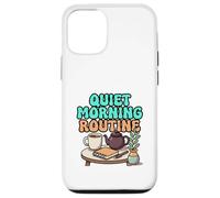 Quiet Morning Routine Cozy Tea and Journal Design Case for iPhone 12/12 Pro