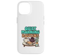 Quiet Morning Routine Cozy Tea and Journal Design Case for iPhone 14