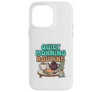 Quiet Morning Routine Cozy Tea and Journal Design Case for iPhone 14 Pro Max