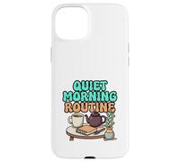Quiet Morning Routine Cozy Tea and Journal Design Case for iPhone 15 Plus
