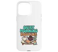 Quiet Morning Routine Cozy Tea and Journal Design Case for iPhone 15 Pro Max