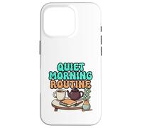 Quiet Morning Routine Cozy Tea and Journal Design Case for iPhone 16 Pro