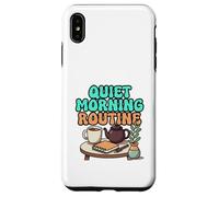 Quiet Morning Routine Cozy Tea and Journal Design Case for iPhone XS Max