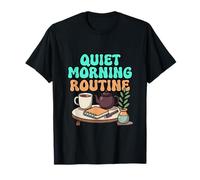 Quiet Morning Routine Cozy Tea and Journal Design T-Shirt