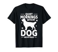 Quiet Mornings with My Dog Pet Puppy Golden Retriever T-Shirt