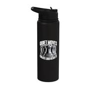 Quiet Moves Loud Results Chess Strategy Men Stainless Steel Insulated Water Bottle