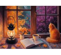 Quiet Night 2000 Piece Jigsaw Puzzles for Adults, Colourful, Challenging & Brainteasing Adult puzzles 2000 Pieces Cat, Fun jigsaws for The Whole Family 40x28 inch