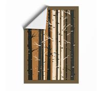 Quiet Northern Forest Scandinavian Unframed Wall Art Print A1 (84.1×59.4cm), Wall Decor for Living Room, Bedroom, Office & Home, Art Gift