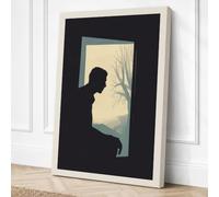 Quiet Observation Minimalist Canvas Wall Art Print 30x20 Inch (76 x 51 cm)