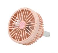 Quiet Operation USB Car Air Vent Fan with 3 Speed Adjustable Wind, Soft Clip Attachment for Secure Fixing Without Damage to Air Vents (Pink)