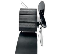 Quiet Operations Heat Powered Stove Fireplaces Fan with 5Blades & Temperature Gauge None Electricity Required Heat Powered Stove Fan