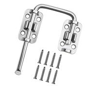 Quiet Operations Push Bolt Door Latches Rustproofed Door Buckles Drawer for Bedroom Bathroom Secure Locking Door Latches Zincs Alloys