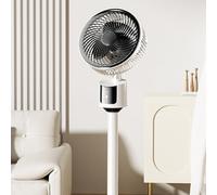 Quiet Pedestal Air Circulator Fan, 3 Speed Settings Usb Electric Floor Fan With Adjustable Height For Indoor Outdoor(Grey)
