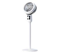 Quiet pedestal fan, 38 dB DC motor, 3D oscillating fan with 3 speed settings, 12-hour timer, air cooler with touch panel for the home office
