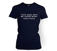 Quiet People Have The Loudest Minds Women's T-shirt - Navy Large (approx Size