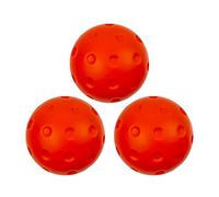 Quiet Pickle Balls Set - 3X Low Noise Foam Training Balls, 74mm Hollow Design, Soft Practice Gear, Durable Lightweight Construction | Skill Development Equipment For Indoor Outdoor Beginner Pla