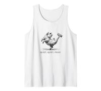 Quiet Piggy Meme Feminist Subtle Humor Protest Resist Tank Top