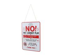 Quiet Playtime Door Sign, Double Sided Iron Hanging Tag