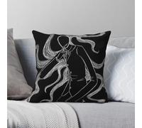 Quiet Please Slenderman Pillowcase Polyester Linen Velvet Creative Zip Decor Pillow Case Sofa Cushion Cover