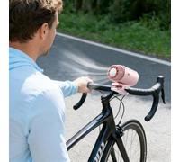 Quiet Portable Cooling Fan for Cars - Car Clip On Air Conditioner Fan with LED Display, Ice compress, USB Powered, Adjustable Dashboard & Vent Mount, 360° Rotation, Multi-Scene Use (Pink)