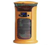 Quiet Portable Cooling Fan with Humidifying Mist for Continuous Cool Breeze, 880ML Water Tank Capacity, Adjustable Wind Speeds, and Wide Angle Airflow (Yellow)