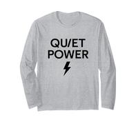 Quiet Power Lightning Minimalist Statement Long Sleeve T-Shirt