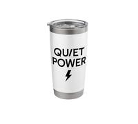 Quiet Power Lightning Minimalist Statement Stainless Steel Insulated Tumbler