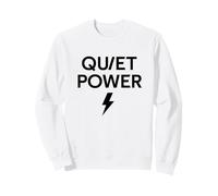 Quiet Power Lightning Minimalist Statement Sweatshirt