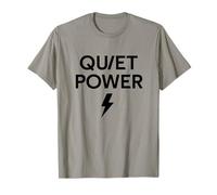 Quiet Power Lightning Minimalist Statement T-Shirt